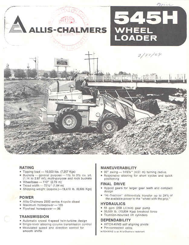 Allis Chalmers 545H