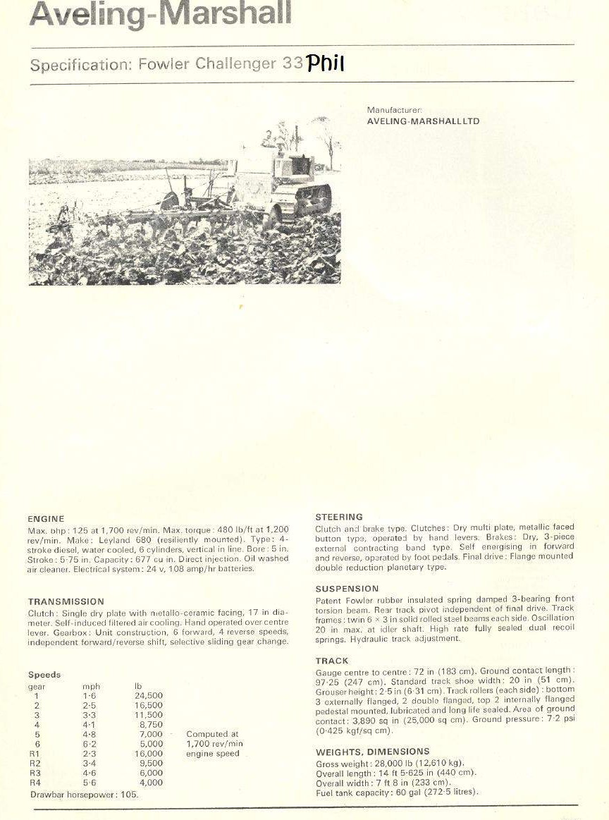 Aveling Marshall 33