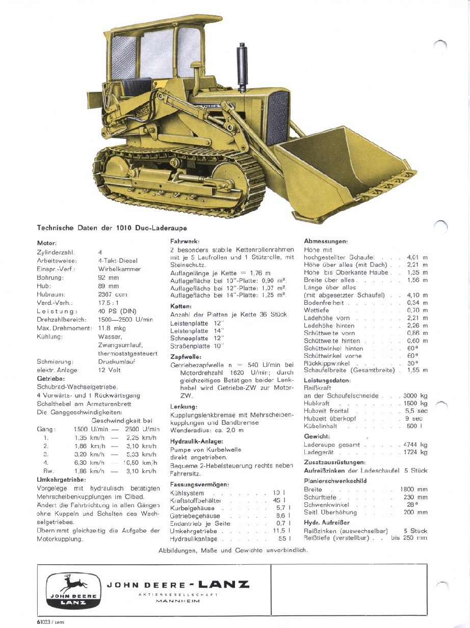 John Deere Lanz 1010