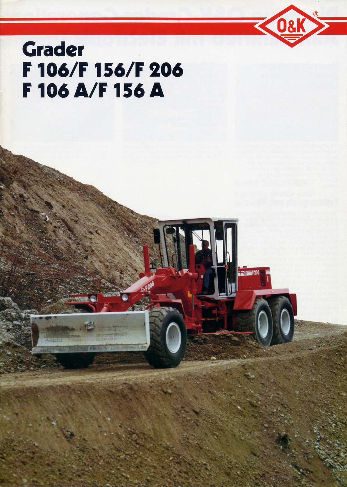 Depliant grader O&K