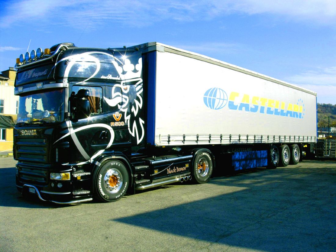Scania R500 black demon!