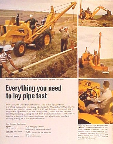 John Deere 600 pipeline