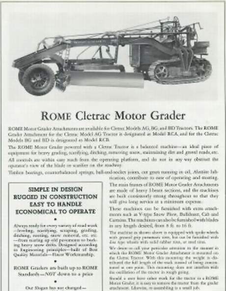 Rome Cletrac