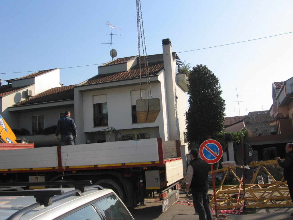 smontaggio Ferro:carico zavorre