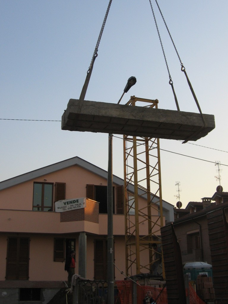 smontaggio Ferro:carico zavorre