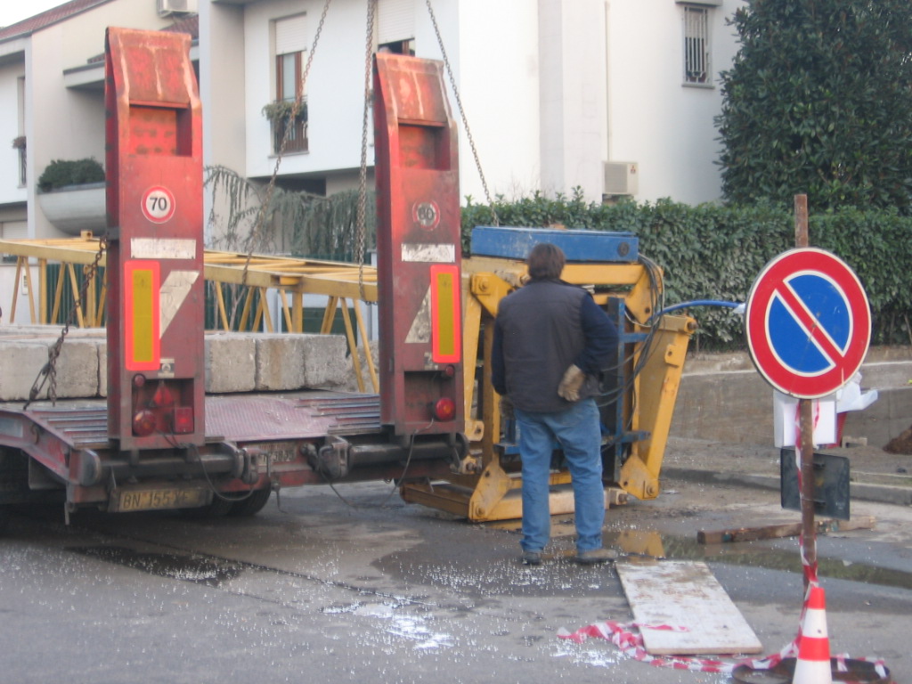 smontaggio Ferro:carico torre