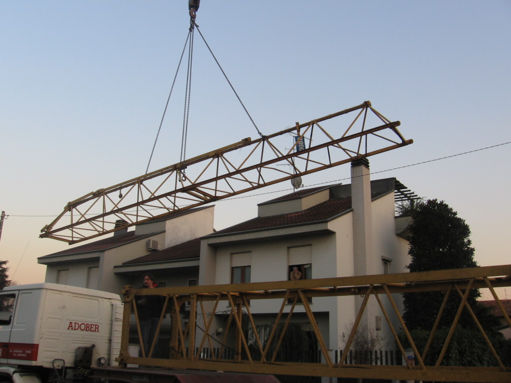 smontaggio Ferro:carico elementi freccia