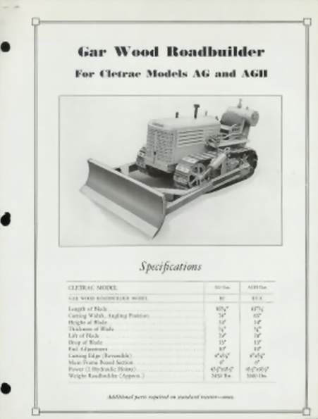 Cletrac Gar Wood