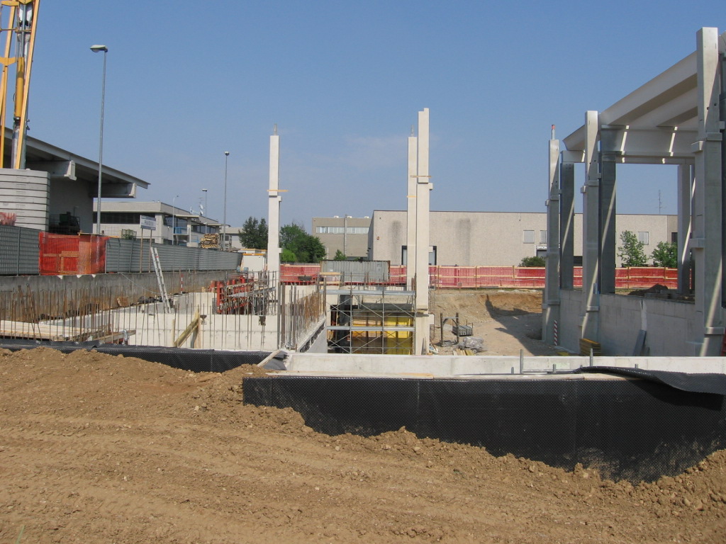 parte di edificio in costruzione