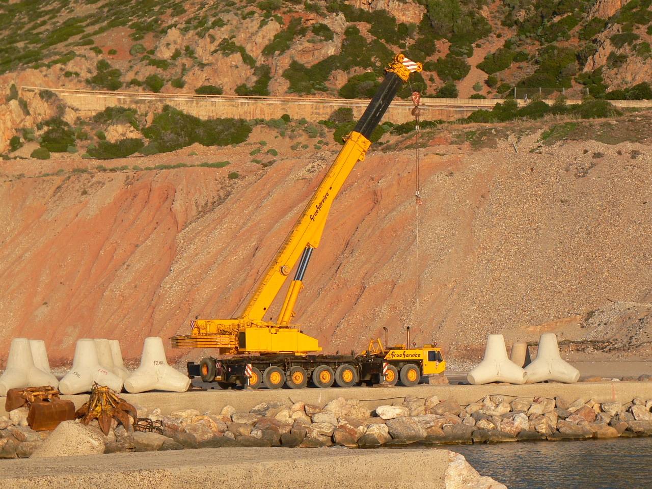 Gru Gottwald sul molo