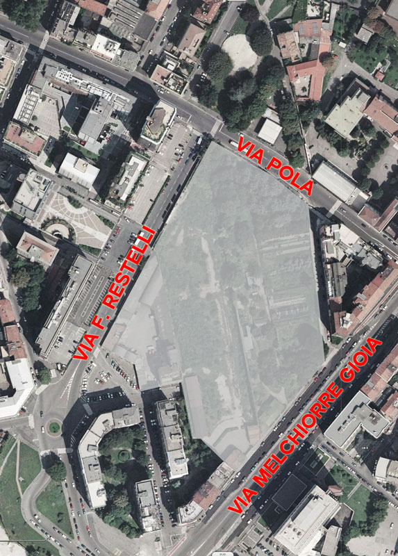 Posizionamento del cantiere