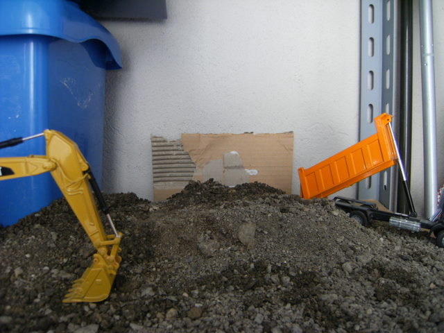 scavo per nuova strada