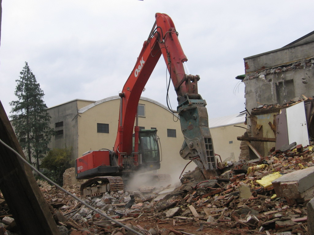 demolizione con O&K RH 12.5