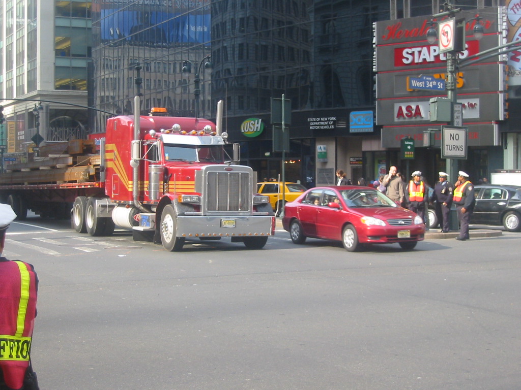 Camion per le vie di New York