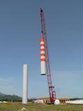 Montaggio della torre eolica