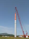 Montaggio della torre eolica