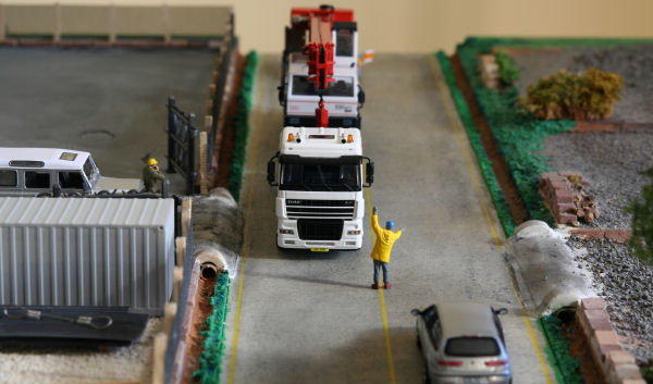 Arrivo in cantiere gru PPM 530_anteriore diorama 2