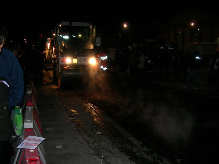 Il passaggio del rullo per compattare