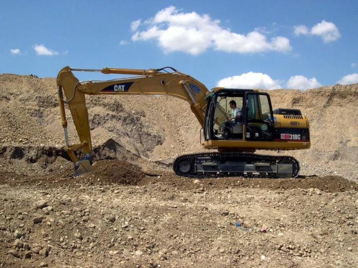 CAT 318 C N Ike al lavoro