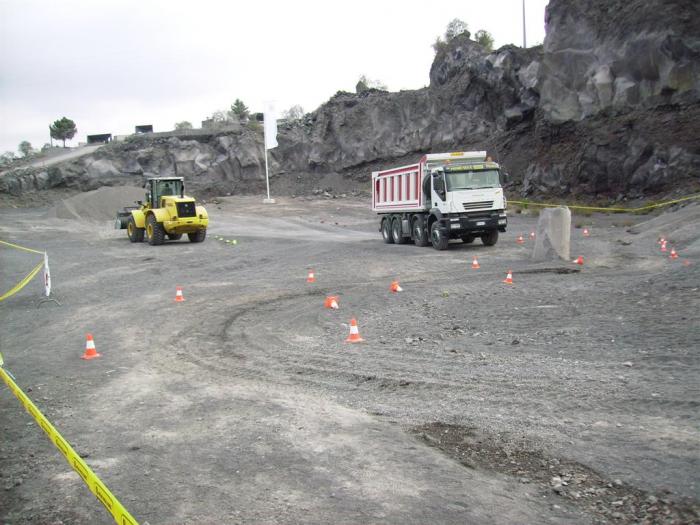 prova con pala gommata