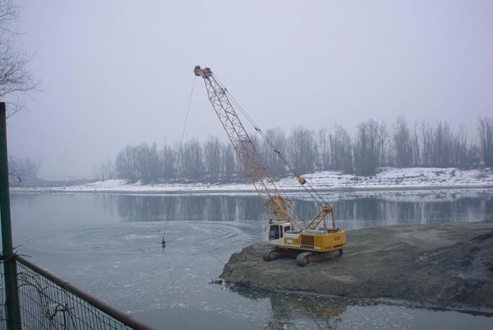dragaggio ticino(Pavia)