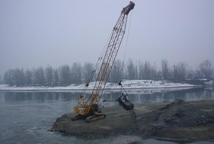 dragaggio ticino(Pavia)