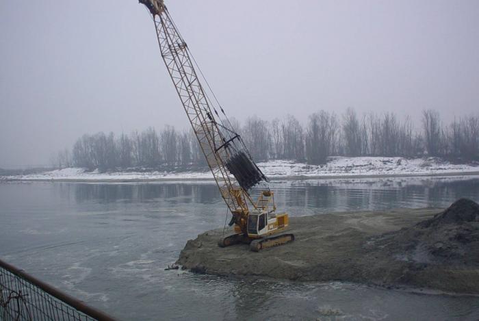 dragaggio ticino(Pavia)