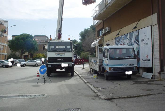 Lavori con Piattaforma Aerea