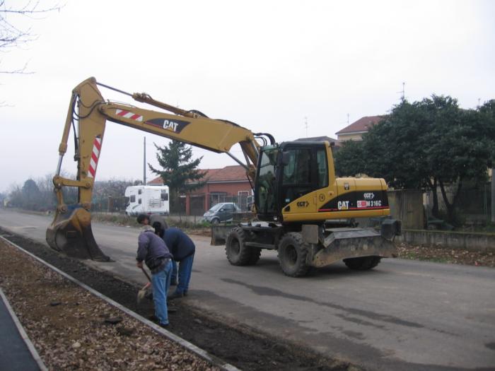 messa in opera fresato per stabilizzazione terreno