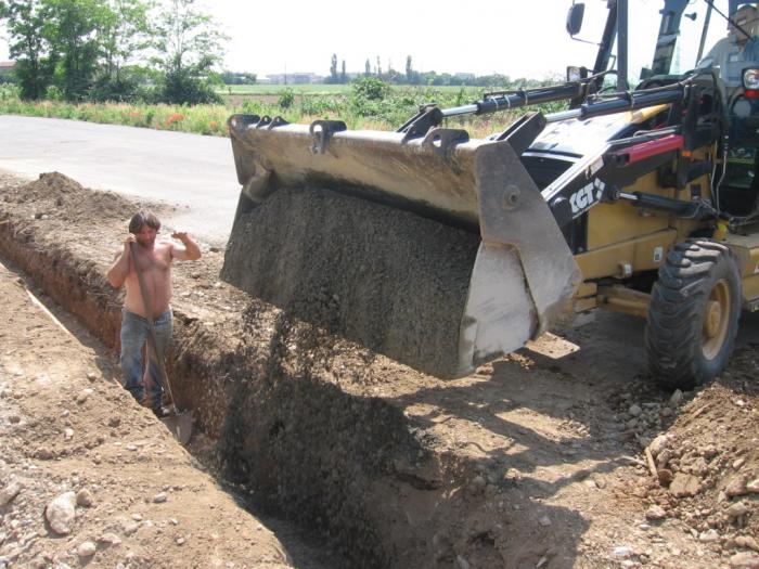posa corrugato per scolo acque