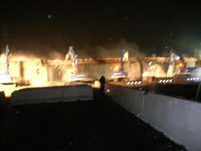 demolizione cavalcavia