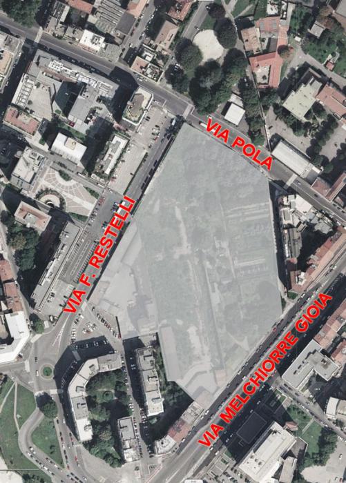 Posizionamento del cantiere