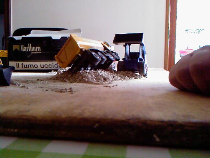 pulizia all'actros per causa ribaltimento