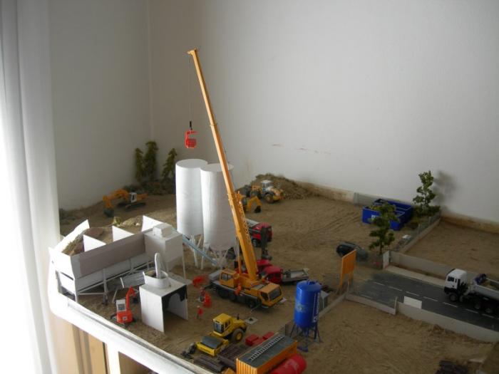 Impianto di betonaggio in costruzione