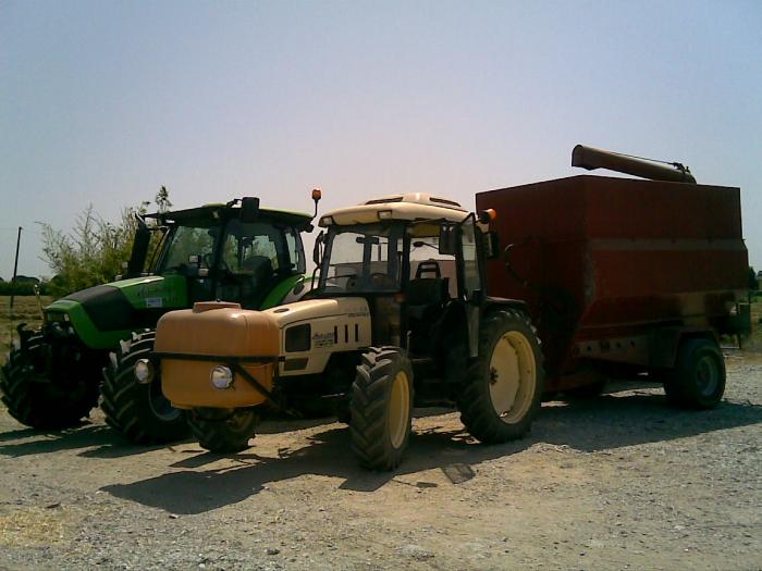 Lamborghini Sprint 65 + carro cereali + Deutz K 100 + rimorchio TF Fattori
