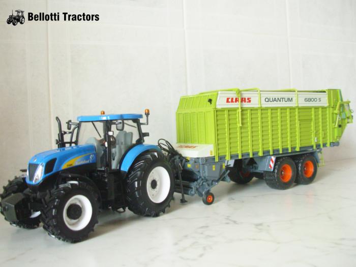 New Holland T7060 con Claas Quantum 6800S