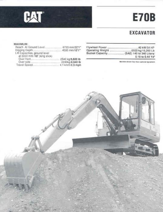 CAT E70B