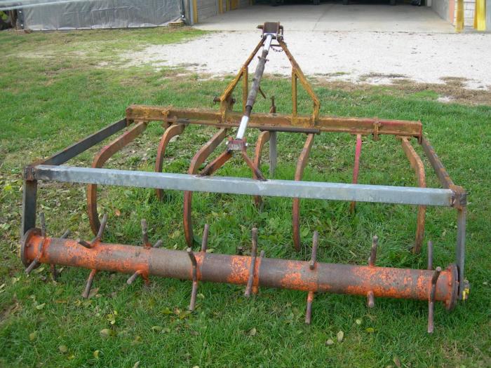 Estirpatore con rullo: vista posteriore