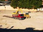 Komatsu Active PC 340 NLC su trasporto & dozer