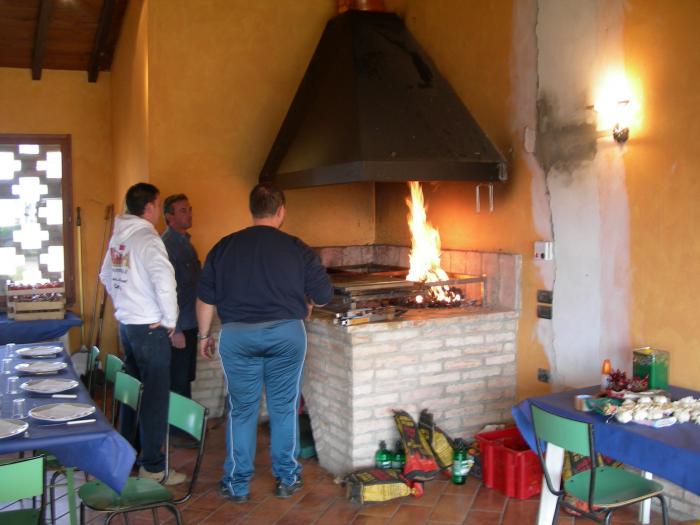 La brace in allestimento