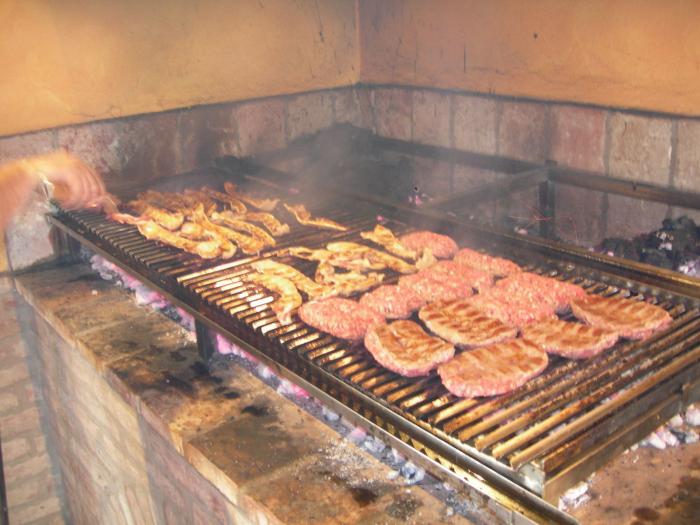 La carne sulla brace