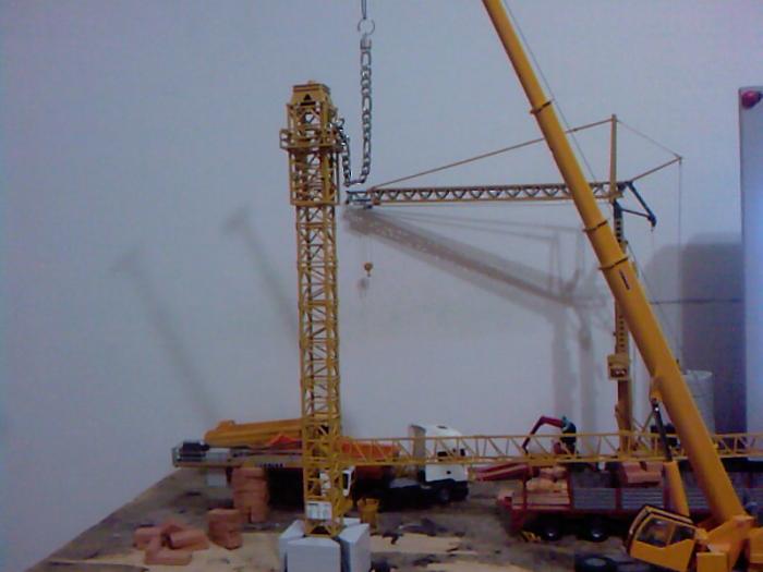 montaggio gru