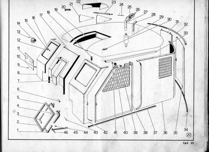 da catalogo Fiorentini disegno cabina