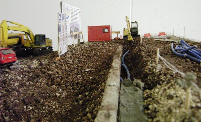 SCAVO PER TUBI ELETTRICI