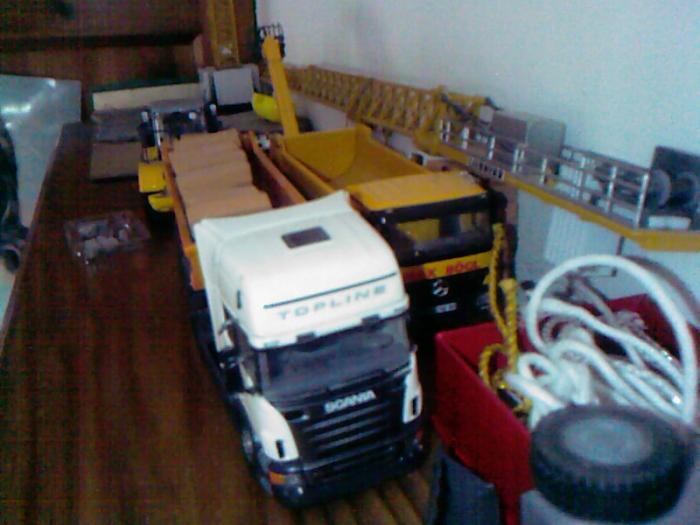 carico mattoni su scania r 580
