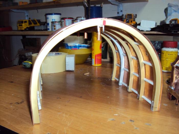 costruzione di una cassaforma per gallerie