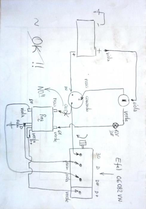 impianto elettrico rilevato