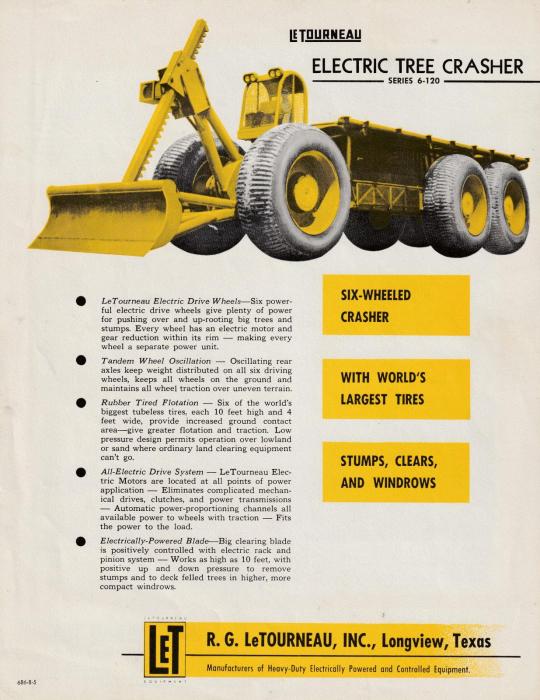 LeTourneau Tree Crasher 6-120 
il distruttore di giungle