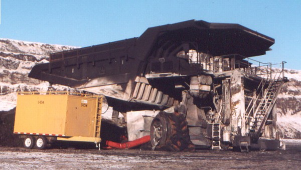 dumper bruciato....2