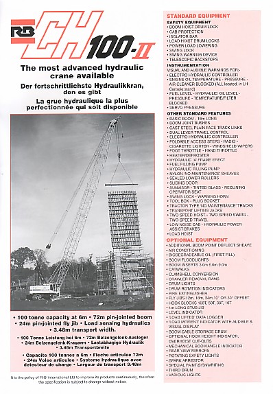 Ruston Bucyrus CH100